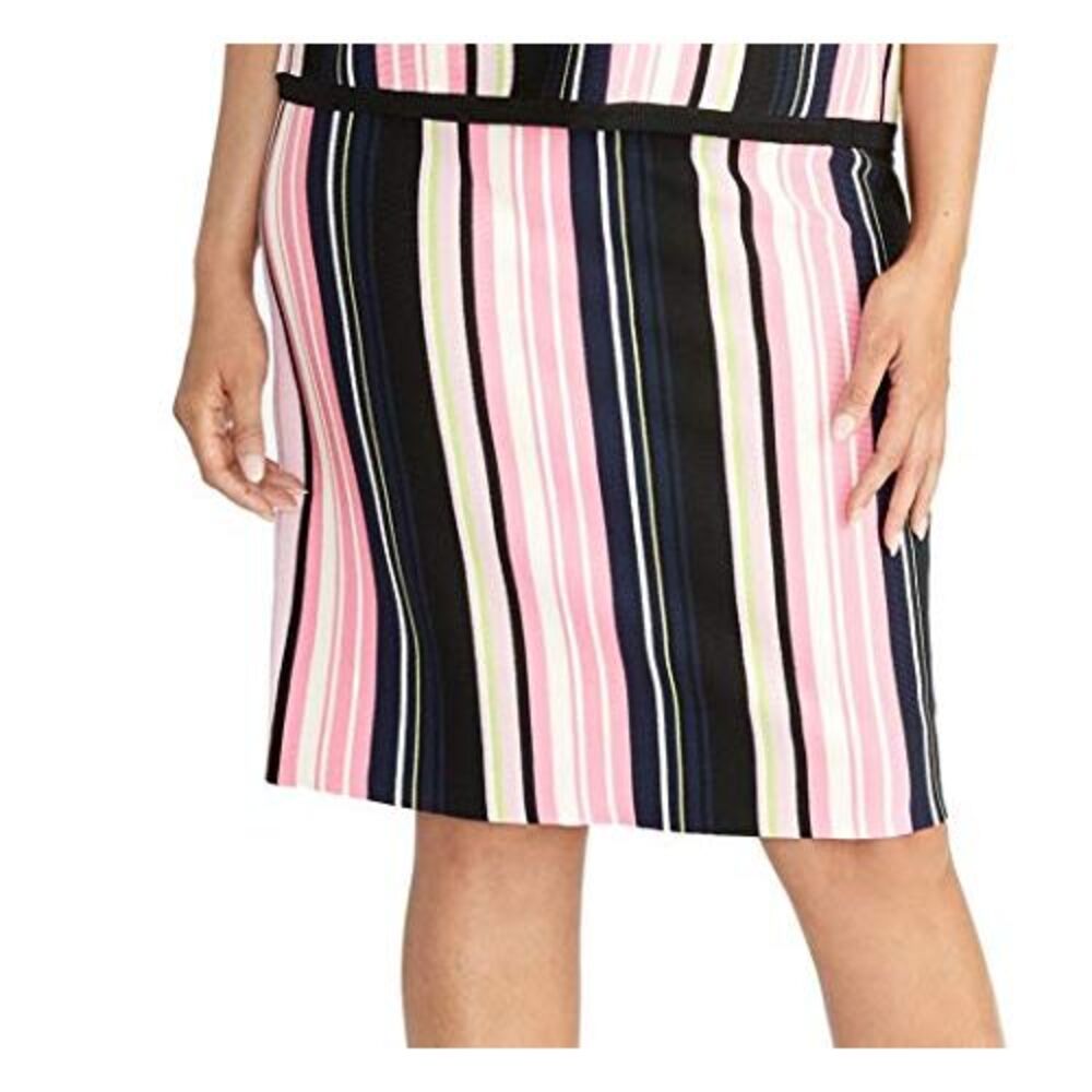 RACHEL Rachel Roy Plus Size Olivia Striped Sweater Skirt